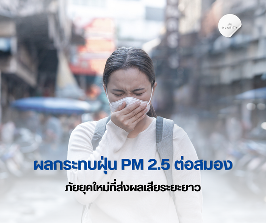 ผลกระทบของฝุ่น PM2.5 ต่อสมอง 